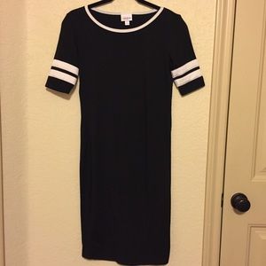 Varsity Style Black Dress